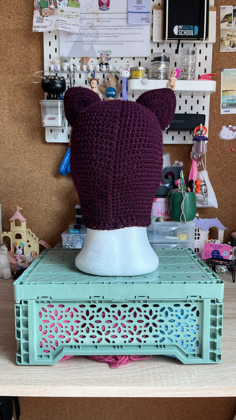 Feline crochet balaclava°