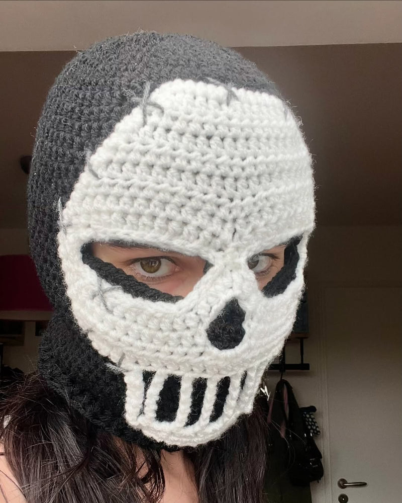 Skulled crochet balaclava°